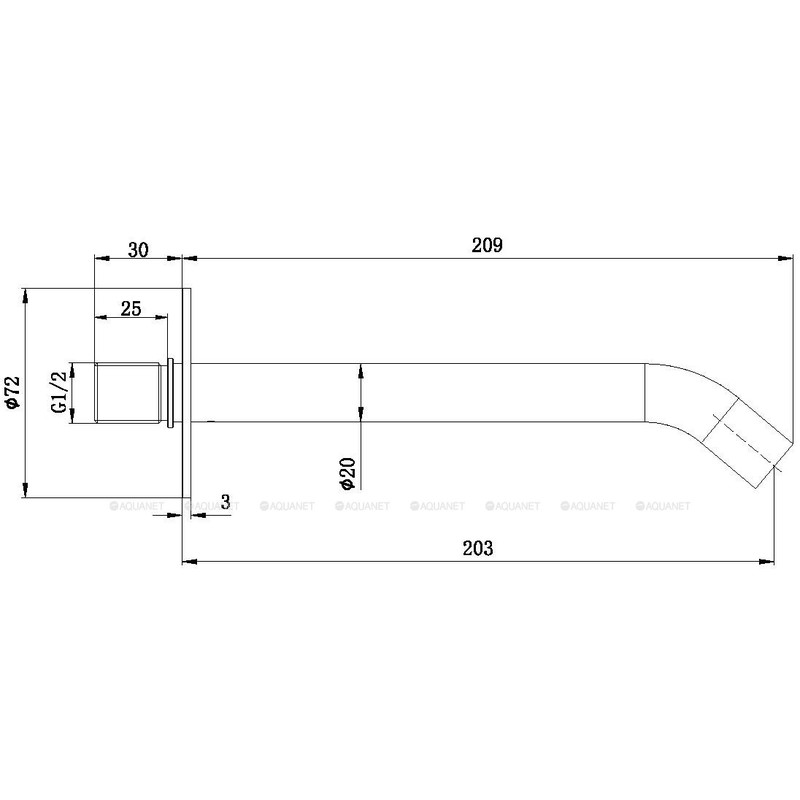 Излив Allen Brau Priority 5.31B18-MG графит браш