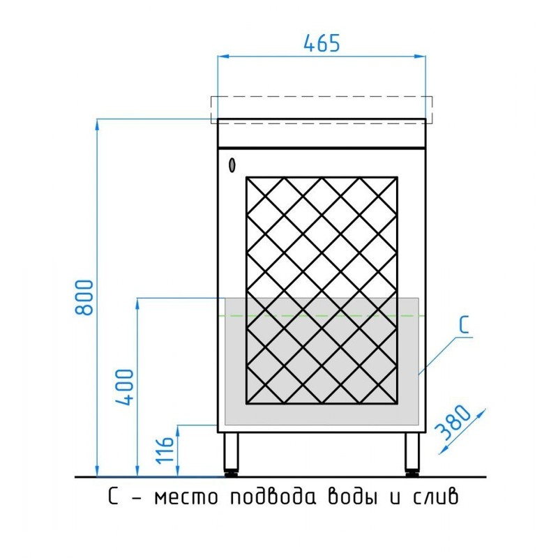 Тумба под раковину Style Line Канна 50 Люкс Белый глянец