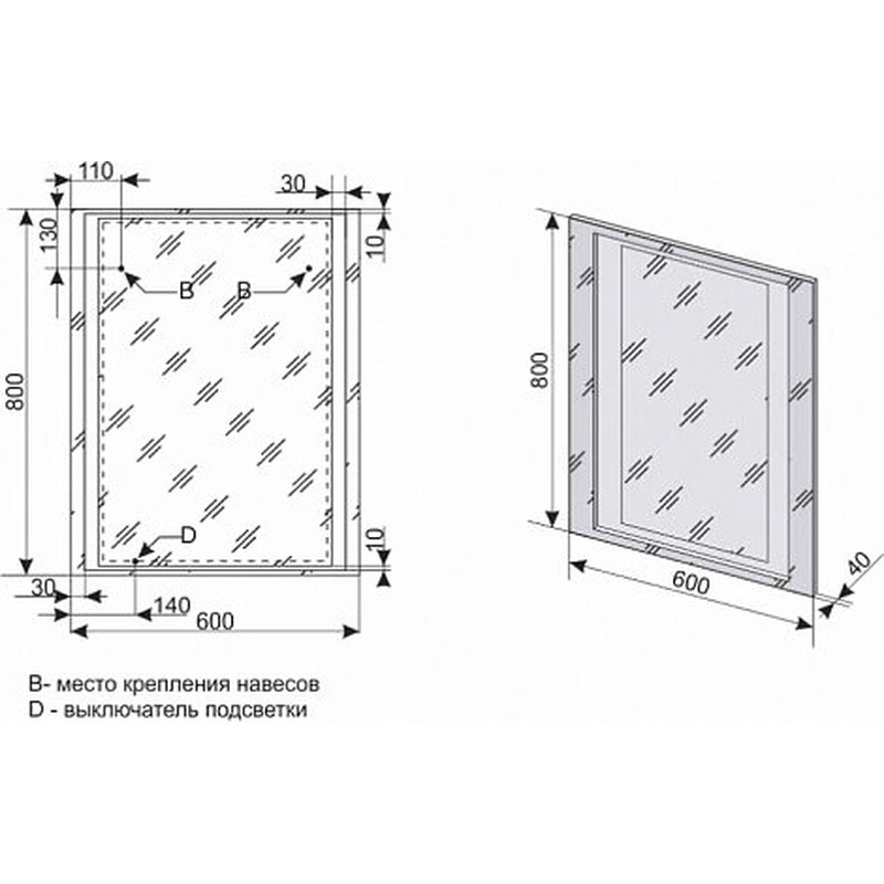 Зеркало Style Line ElFante Прованс 60 СС-00000524