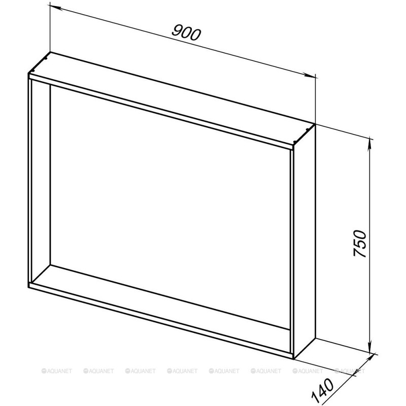 Зеркало Allen Brau Reality 90 1.32019.BB черный браш