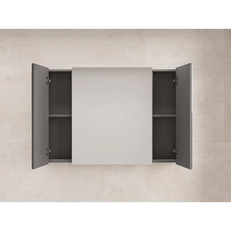 Зеркальный шкаф Style Line Лима ЛС-00002343, 100 см, цвет графит