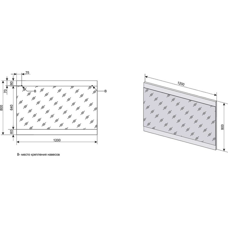 Зеркало Style Line ElFante Даллас 120 белый СС-00000393