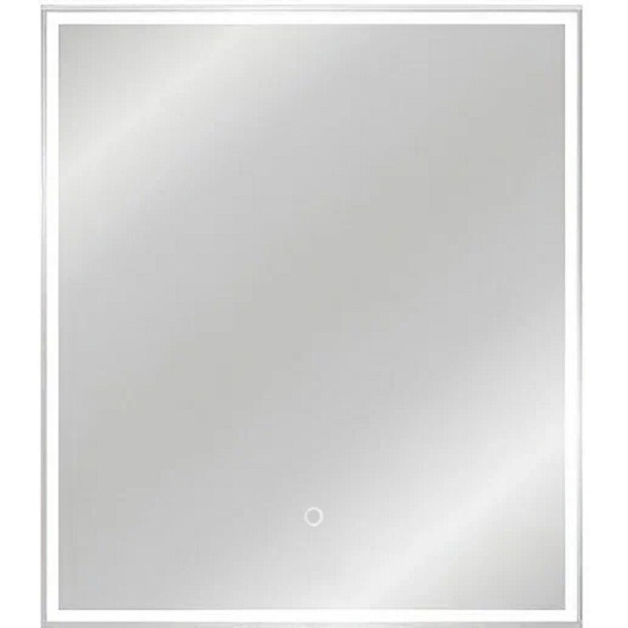Зеркальный шкаф Style Line Квартет, 70 х 80 см, с LED-подсветкой и сенсорным выключателем, белый, СС-00002381