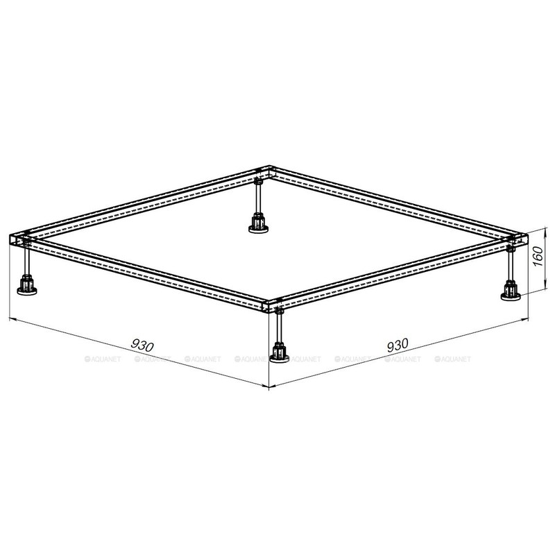 Каркас для поддона Allen Brau 100х100 8.00002