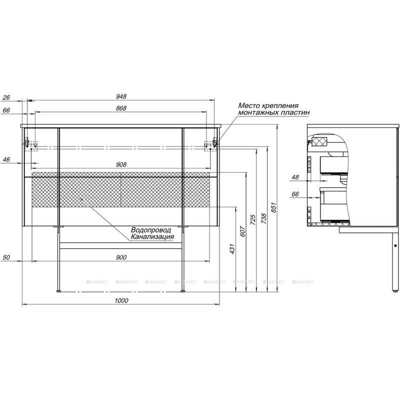 Тумба под раковину Allen Brau Reality 100 1.32007.CGM олива матовый