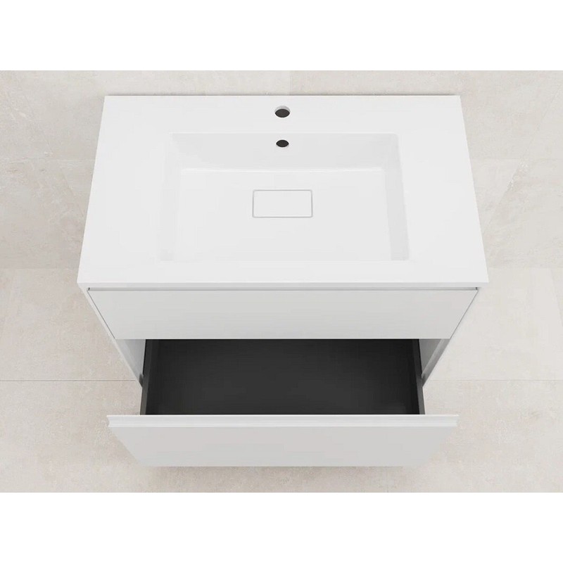 Тумба под раковину Style Line Лима ЛС-00002350, 80 см, напольная, белая матовая