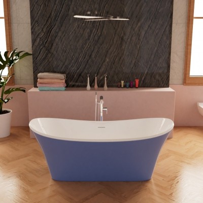 Ванна Frank F6104 White/Light blue отдельностоящая Р...