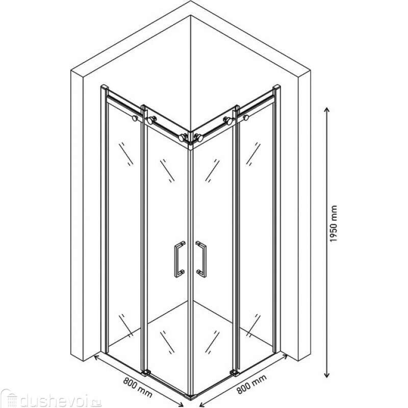 Душевой уголок BERGES GELIOS 800*800