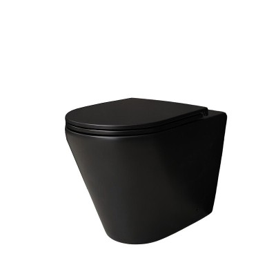 Унитаз приставной Gid TRS-263BM 62212Y черный матовы...