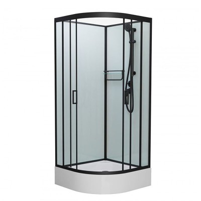 Душевая кабина Frank F400/1 Black без крыши Размер:1...