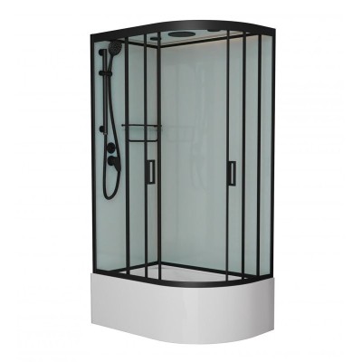 Душевая кабина Frank F412/2R Black Размер:120*80*40*...