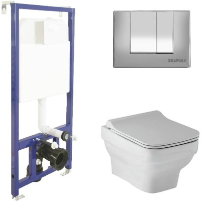 Комплект BERGES для монтажа  подвесного унитаза: инс...