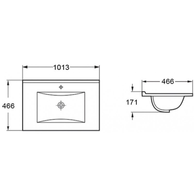 Раковина Vincea VBS-13100MA керамическая, цвет антрацит матовый