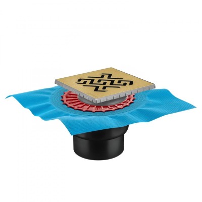 Душевой трап Berges ZENTRUM Antik 150х150