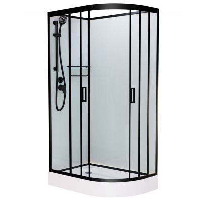 Душевая кабина Frank F411L Black без крыши Размер:11...
