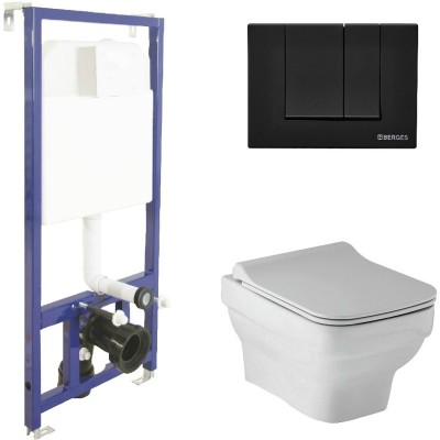 Комплект BERGES для монтажа  подвесного унитаза: инс...