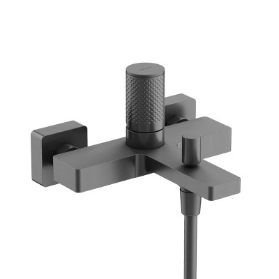 Смеситель для ванны и душа SANCOS Nexus, вороненая с...