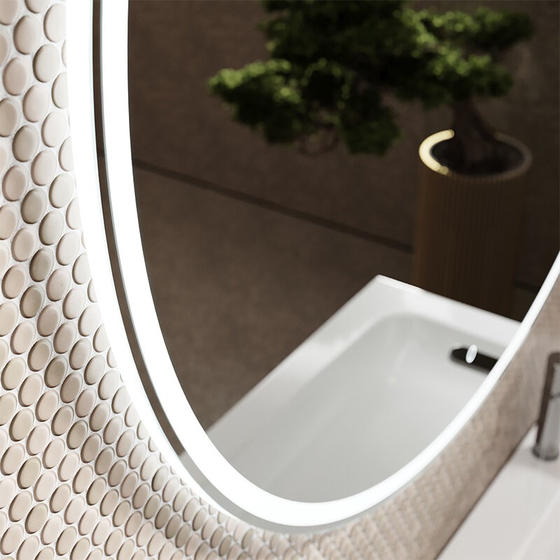 Зеркало для ванной комнаты SANCOS Bella D800 c подсветкой, арт. BE800