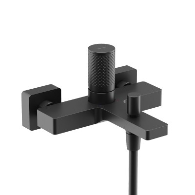 Смеситель для ванны и душа SANCOS Nexus, черный мато...