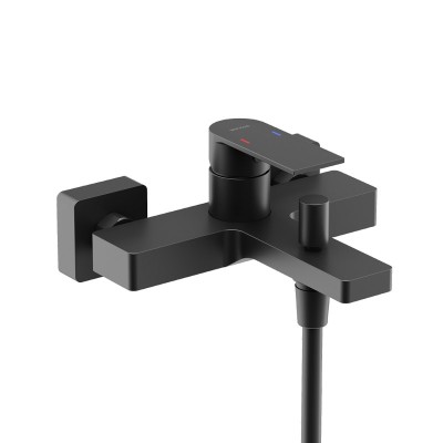 Смеситель для ванны и душа SANCOS Studio, черный мат...