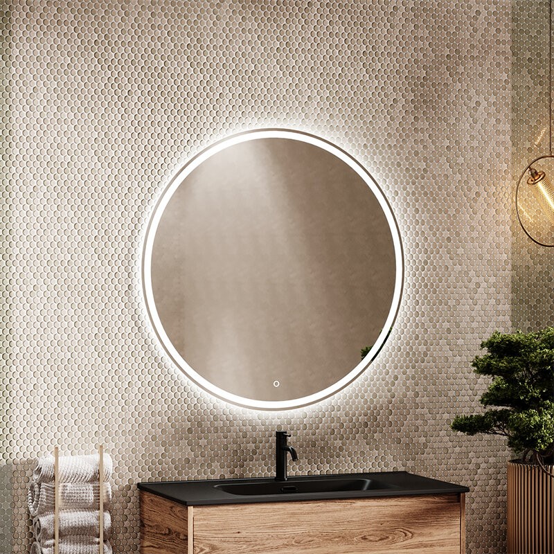 Зеркало для ванной комнаты SANCOS Bella D1000 c подсветкой, арт. BE1000