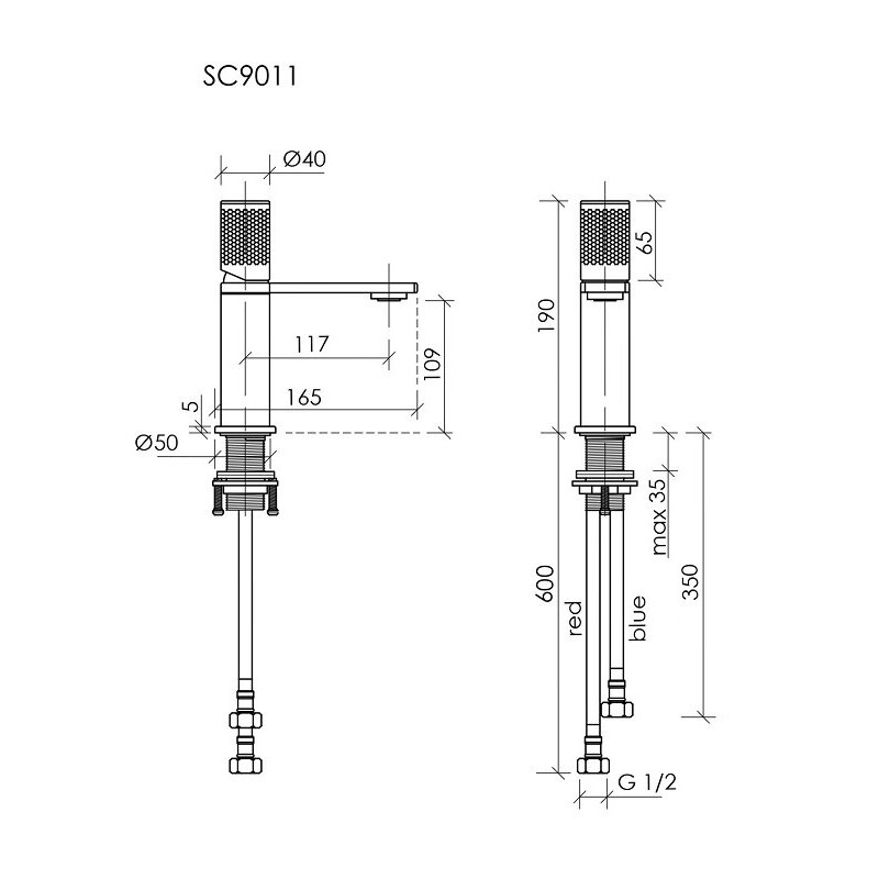 Смеситель для раковины SANCOS Nexus, черный матовый, арт. SC9011MB