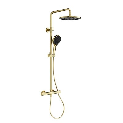 Душевая стойка с термостатом SANCOS Etna, браширован...