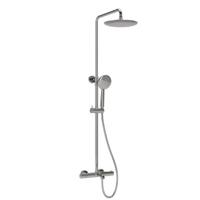 Душевая стойка с изливом и термостатом для ванны/душ...