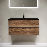 Тумба под раковину Sancos Urban UR100ECH, 100 см, подвесная, цвет дуб чарльстон