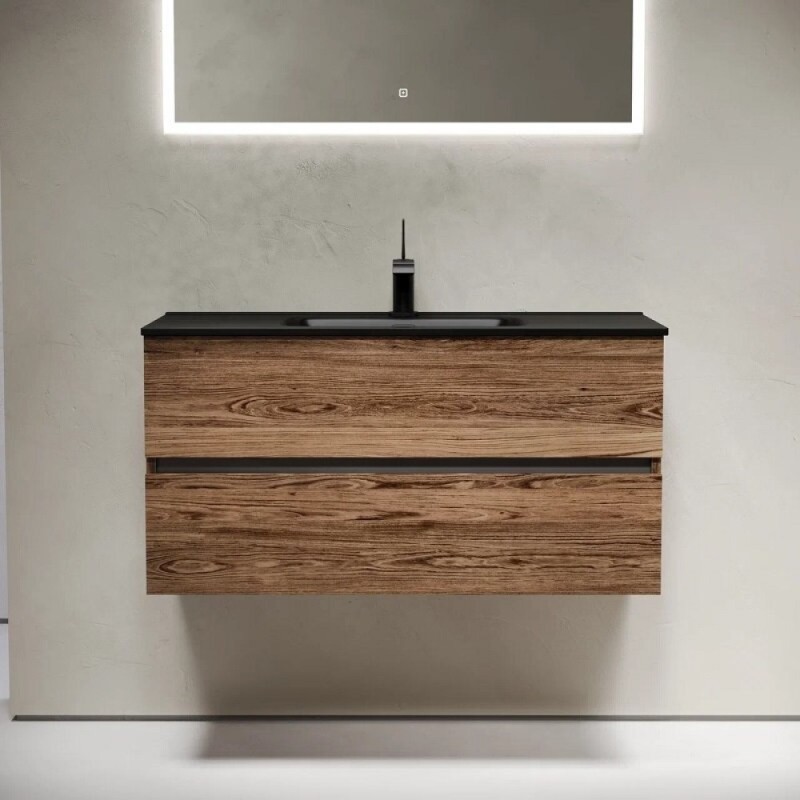 Тумба под раковину Sancos Urban UR100ECH, 100 см, подвесная, цвет дуб чарльстон