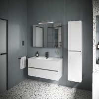 Тумба под раковину Sancos Urban 100, подвесная, белый глянец, UR100W