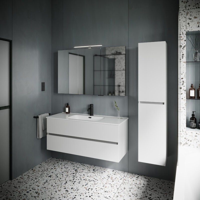 Тумба под раковину Sancos Urban 120, подвесная, белый глянец, UR120-1W