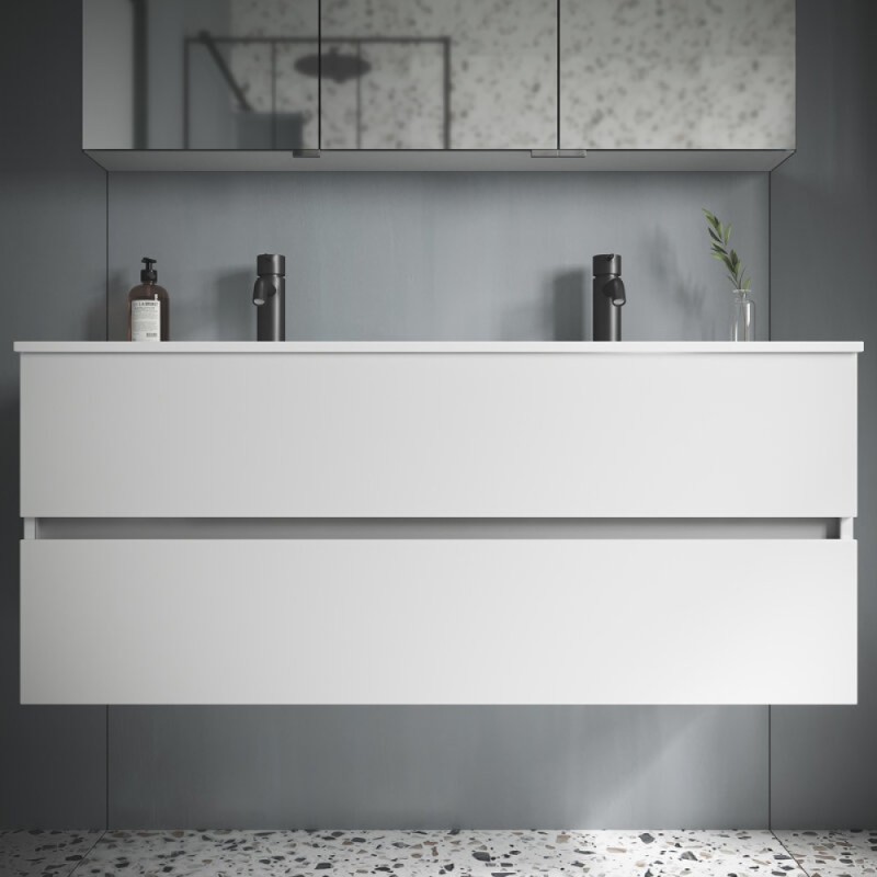 Тумба под раковину Sancos Urban 120, подвесная, белый глянец, UR120-2W