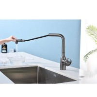 Смеситель Paulmark Urban Ur213104-BS для кухонной мойки, с подключением к фильтру, брашированная сталь