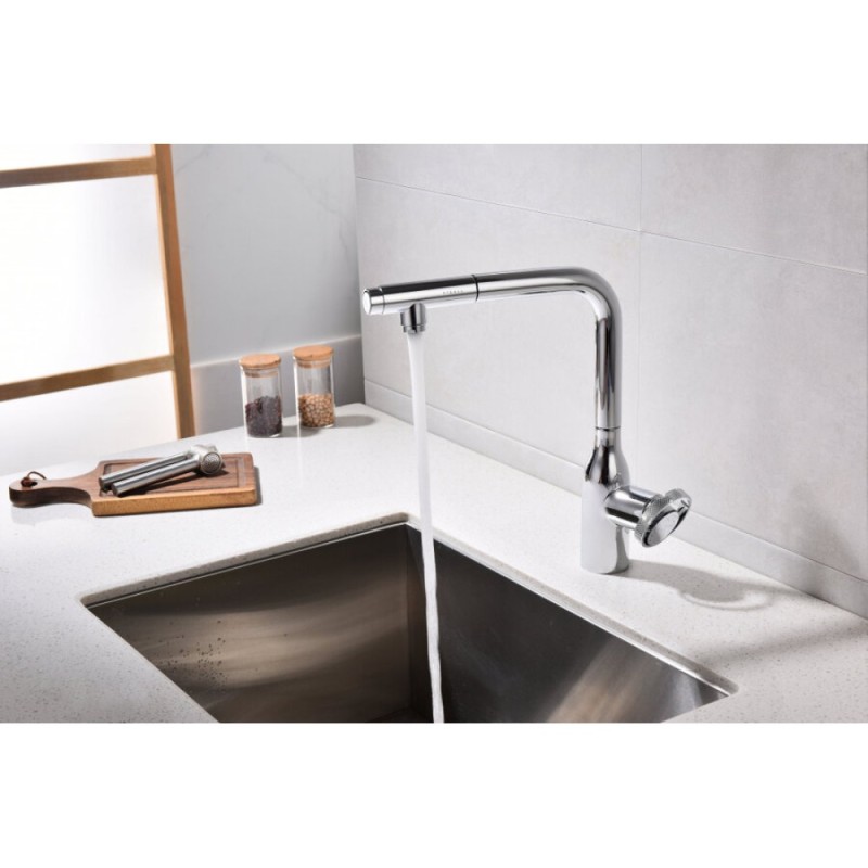 Смеситель Paulmark Urban Ur213104-CR для кухонной мойки, с подключением к фильтру, цвет хром