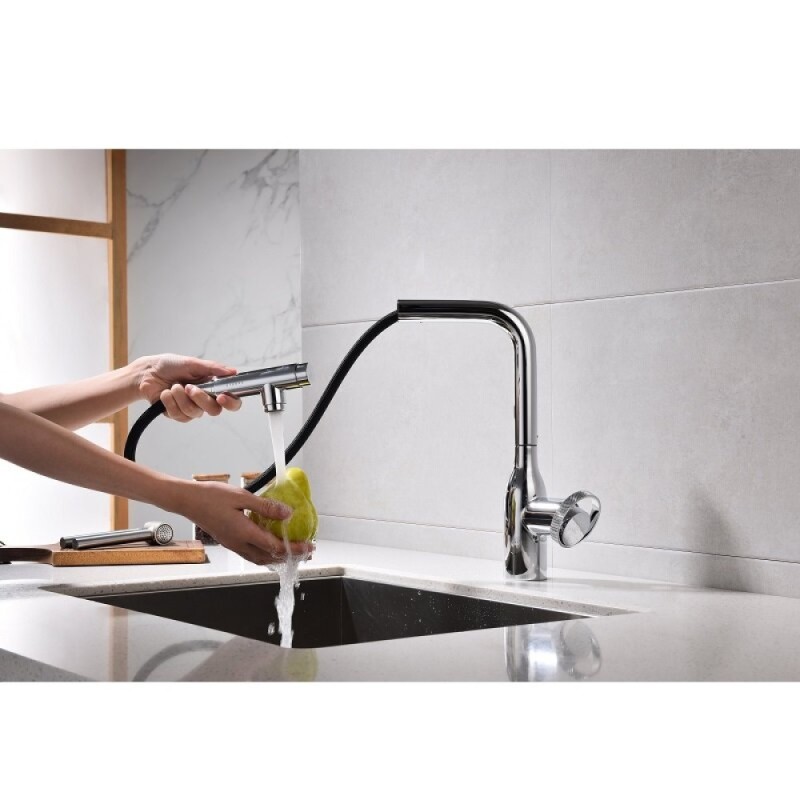 Смеситель Paulmark Urban Ur213104-CR для кухонной мойки, с подключением к фильтру, цвет хром