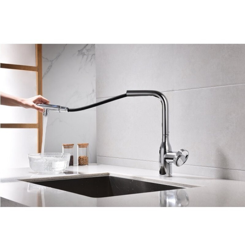 Смеситель Paulmark Urban Ur213104-CR для кухонной мойки, с подключением к фильтру, цвет хром