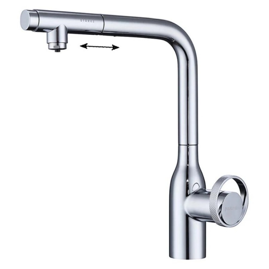 Смеситель Paulmark Urban Ur213104-CR для кухонной мойки, с подключением к фильтру, цвет хром