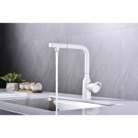 Смеситель Paulmark Urban Ur213104-WH для кухонной мойки, с подключением к фильтру, белый матовый