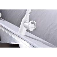 Смеситель Paulmark Urban Ur213104-WH для кухонной мойки, с подключением к фильтру, белый матовый