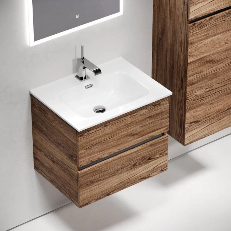 Тумба под раковину Sancos Urban UR60ECH, 60 см, подвесная, цвет дуб чарльстон