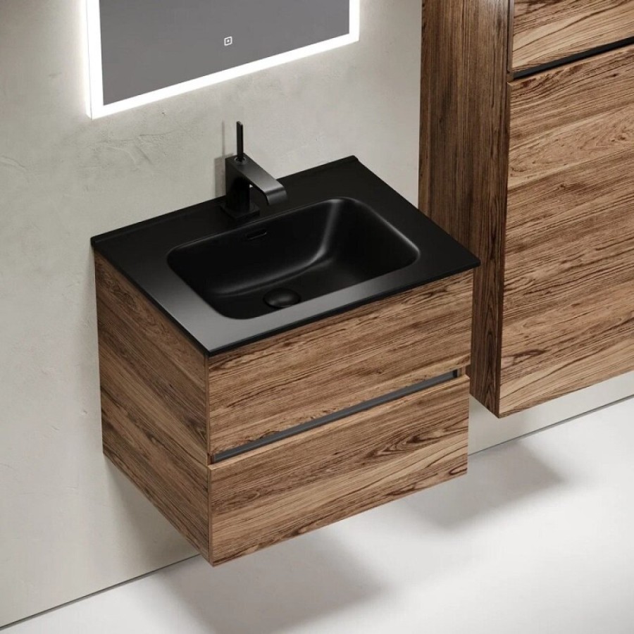 Тумба под раковину Sancos Urban UR60ECH, 60 см, подвесная, цвет дуб чарльстон