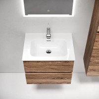 Тумба под раковину Sancos Urban UR60ECH, 60 см, подвесная, цвет дуб чарльстон