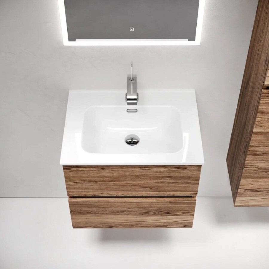 Тумба под раковину Sancos Urban UR60ECH, 60 см, подвесная, цвет дуб чарльстон
