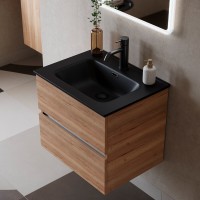 Тумба под раковину Sancos Urban 60, подвесная, дуб галифакс натуральный, UR60EG