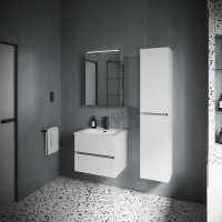 Тумба под раковину Sancos Urban UR60W 60, подвесная, белый глянец