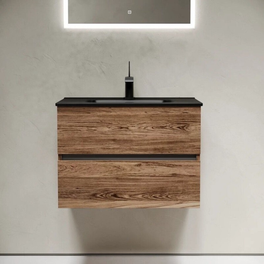 Тумба под раковину Sancos Urban UR70ECH, 70 см, подвесная, цвет дуб чарльстон