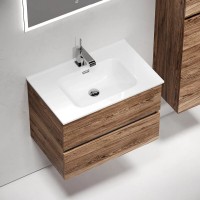 Тумба под раковину Sancos Urban UR70ECH, 70 см, подвесная, цвет дуб чарльстон