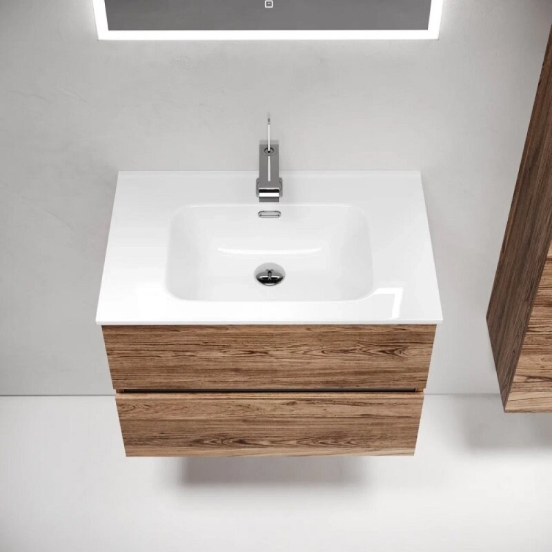 Тумба под раковину Sancos Urban UR70ECH, 70 см, подвесная, цвет дуб чарльстон