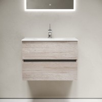 Тумба под раковину Sancos Urban UR70EG, 70 см, подвесная, цвет дуб галифакс натуральный